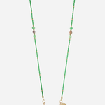 Iris Beaded Phone Chain Emerald Green elegant beaded smartphone accessory