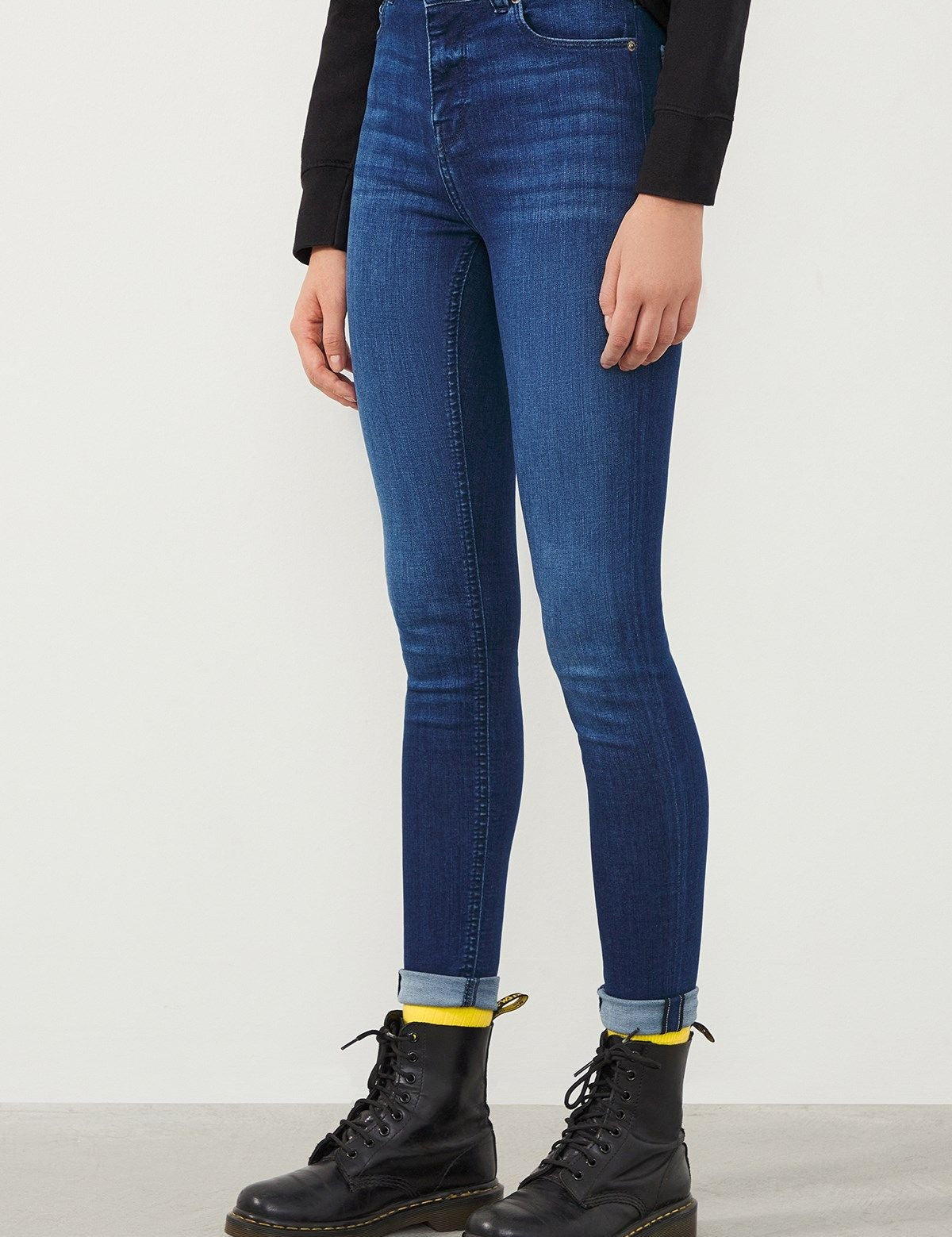 Ra Denim-Sira Skinny Fit High Waist Dark Blue Women’s Jeans-2