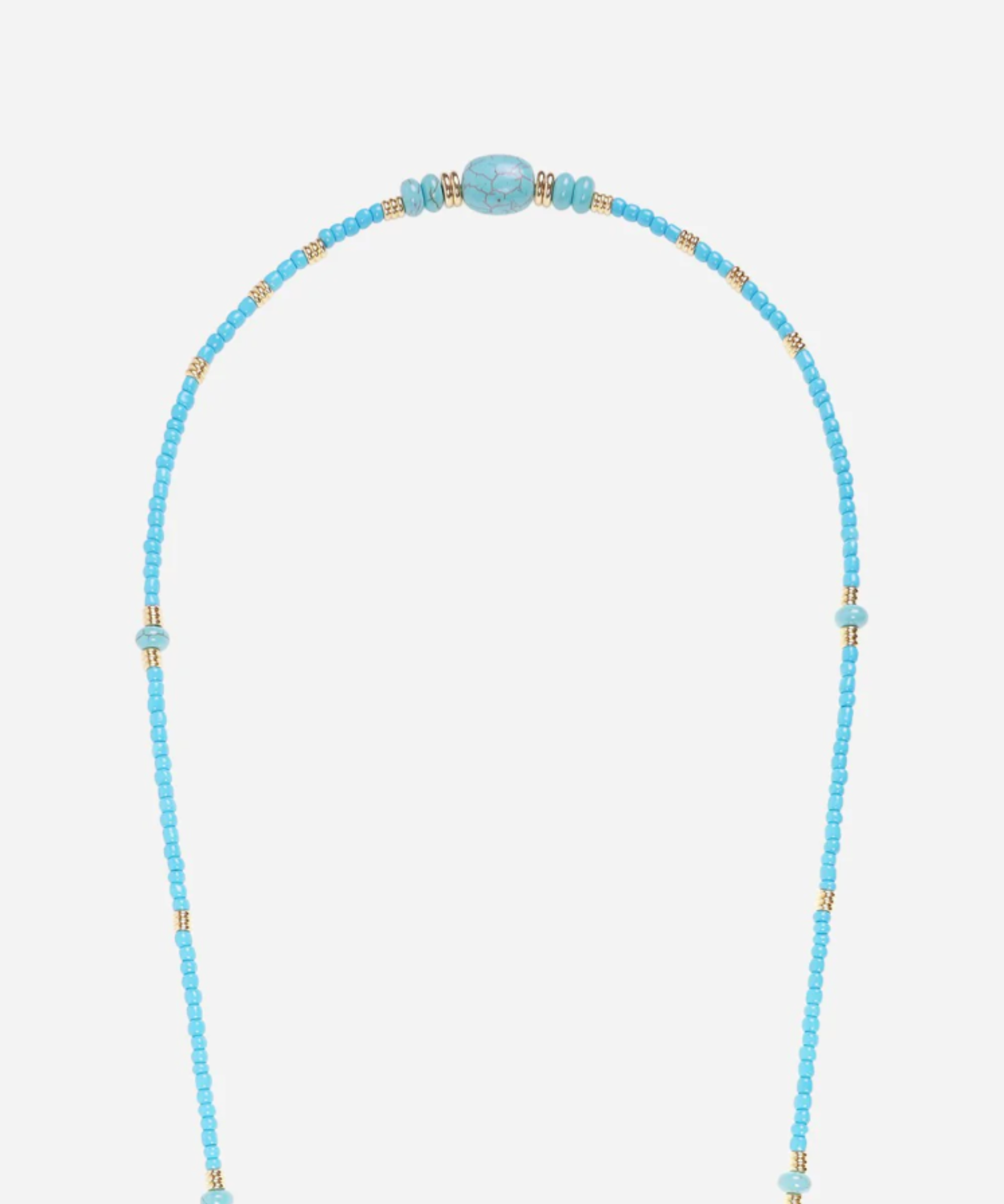 Kathia Beaded Phone Chain Azure Blue elegant beaded smartphone accessory
