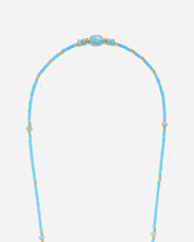 Kathia Beaded Phone Chain Azure Blue elegant beaded smartphone accessory