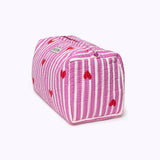 KIKOONI Love Edition pink cosmetic bag – side view