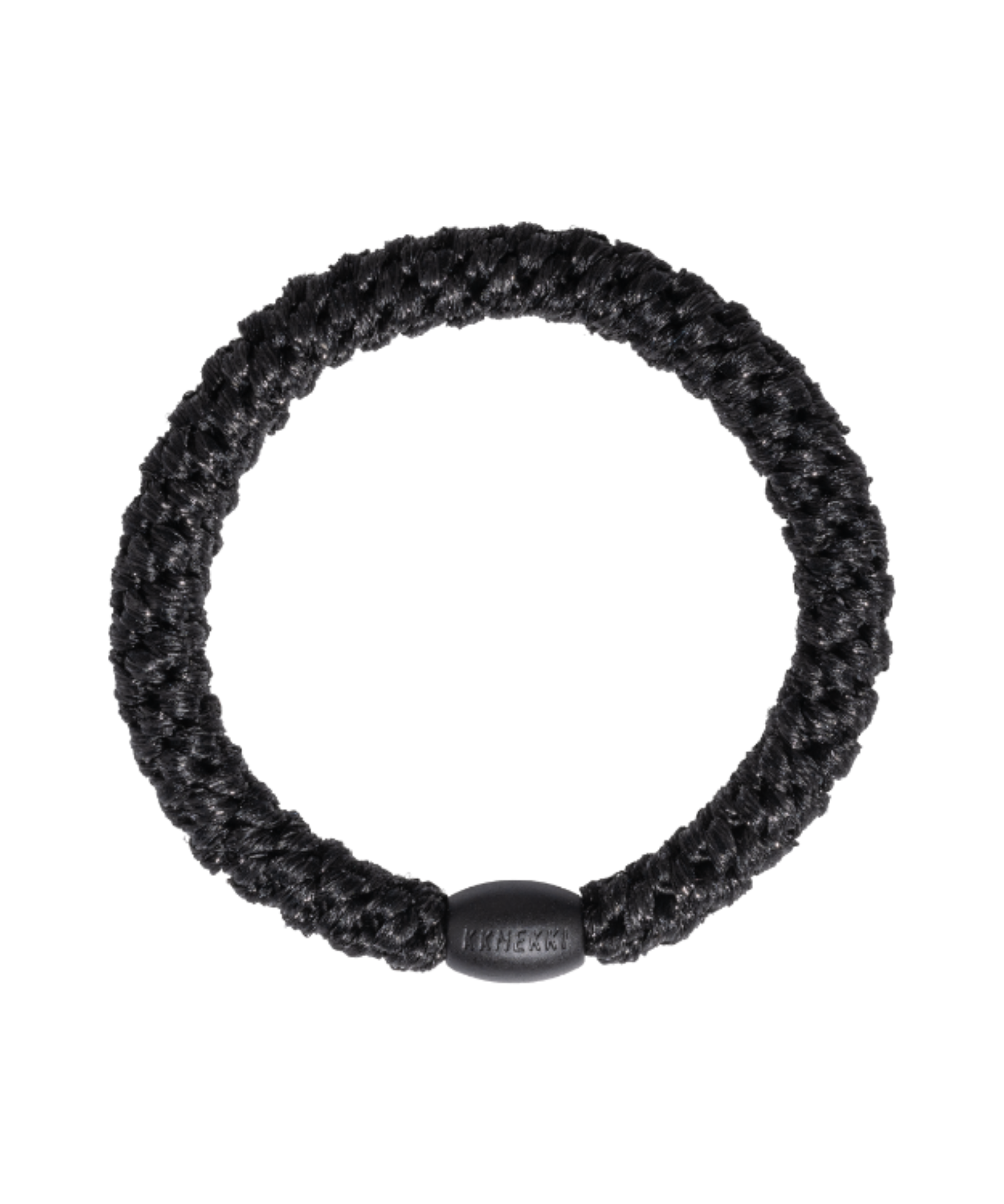 KKNEKKI Black Metallic Hair Elastic