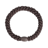 KKNEKKI brown hair elastic, front view, soft woven design