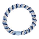 KKNEKKI Hair Tie – Blue & Silver Glitter Mix – product photo