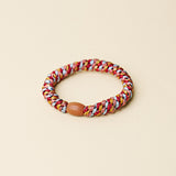 KKNEKKI hair tie Burgundy & Curry Mix – close-up