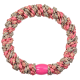 KKNEKKI Hair Tie – Raspberry & Taupe Glitter Mix – product photo