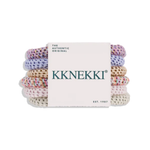 KKNEKKI Hair Tie Set N17 Pastel Bloom displayed in branded packaging front view