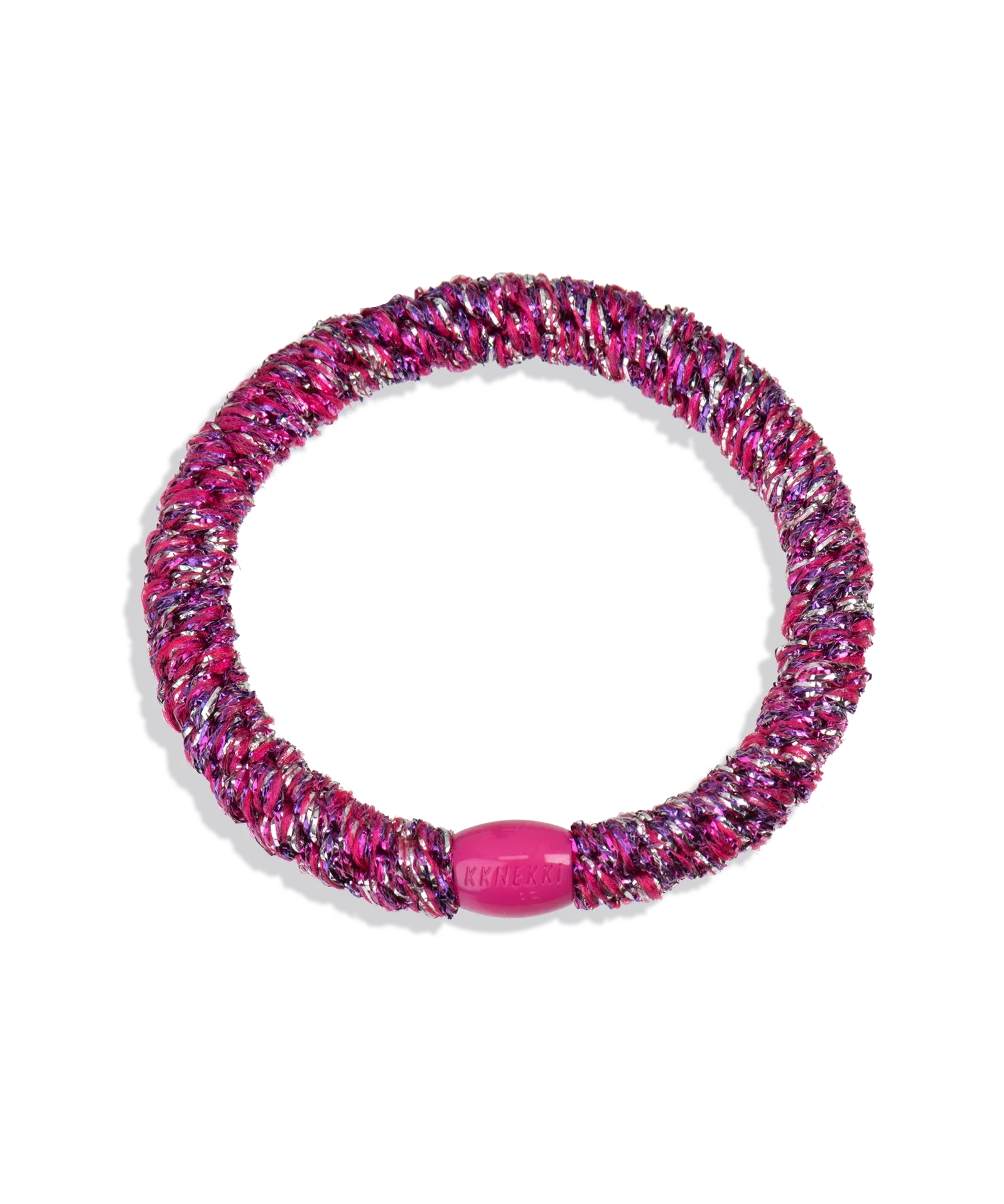 KKNEKKI Hair Tie – Unicorn Pink Glitter – product photo