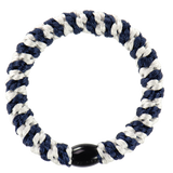 KKNEKKI Hair Tie – White & Navy Stripe – product photo