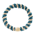 Kknekki – Light Petrol Blue & Beige Glitter Stripe