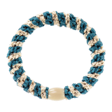 Kknekki – Light Petrol Blue & Beige Glitter Stripe