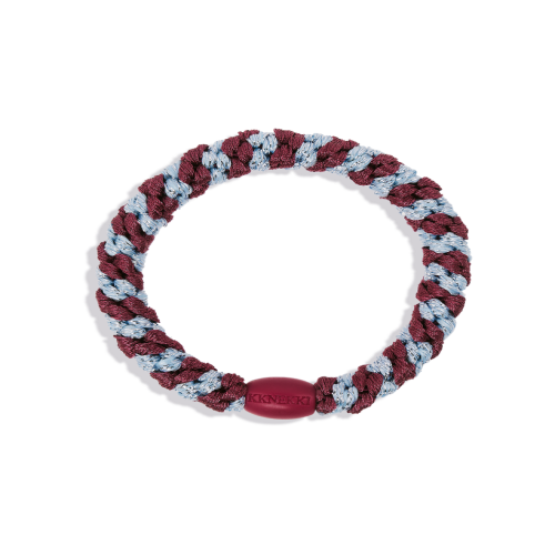 Kknekki – Rayé Bois de Rose & Bleu Mer Pailleté