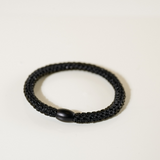 KKNEKKI slim hair tie Black Glitter – lifestyle