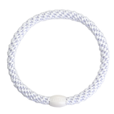 KKNEKKI Slim Hair Tie – White – product photo