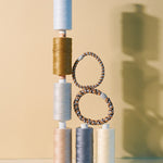 KKNEKKI slim hair tie Rose Gold & Sea Blue Mix – lifestyle