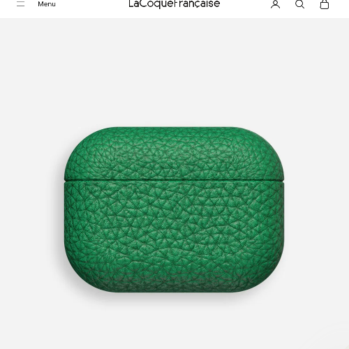 LA COQUE FRANÇAISE AirPods 3 Black Leather Case
