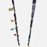 Laia Bandana Lucky Charm Phone Chain Midnight Blue stylish bandana smartphone accessory
