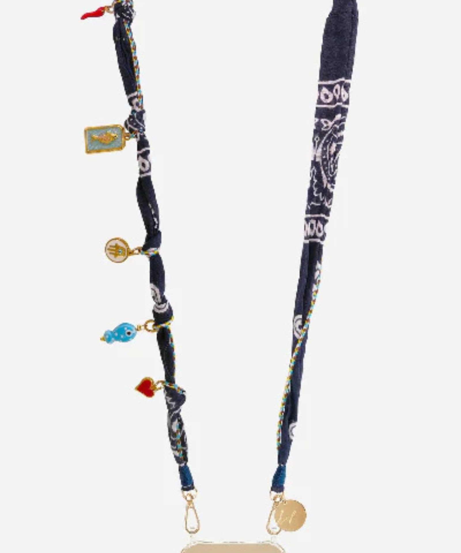 Laia Bandana Lucky Charm Phone Chain Midnight Blue stylish bandana smartphone accessory