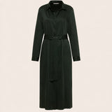 Shirt Dress — Forest Green
