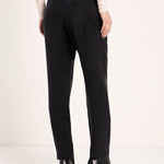 LANIUS black Bemberg cupro trousers with a relaxed fit, photo 5