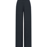 LANIUS midnight blue drawstring trousers in GOTS organic linen, photo 5