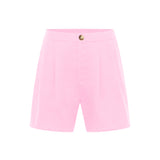 Organic Linen Shorts — Pink Orchid by LANIUS — fair fashion in organic materials, view 3