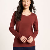 LANIUS mahogany long-sleeve organic cotton T-shirt, photo 3
