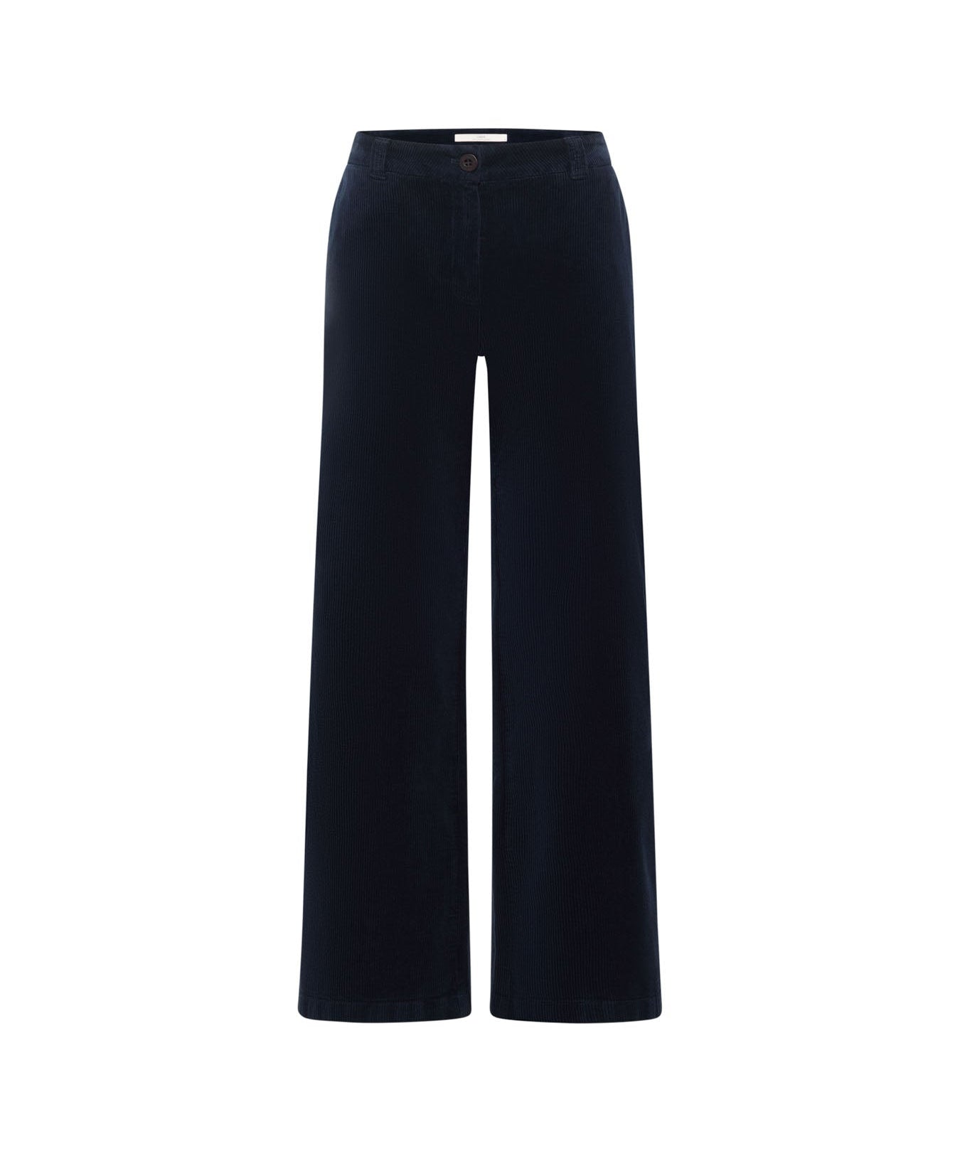 LANIUS midnight blue Marlene corduroy trousers, front view