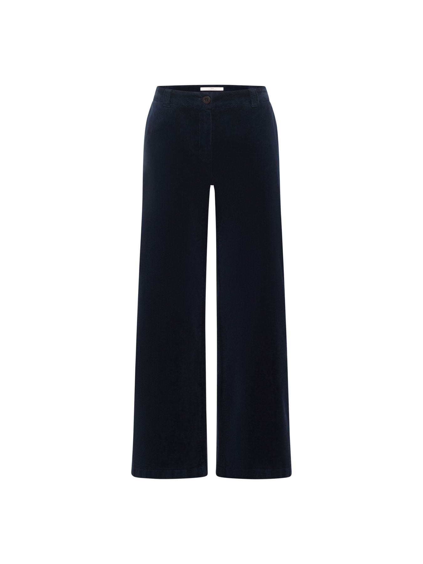 LANIUS midnight blue Marlene corduroy trousers, front view