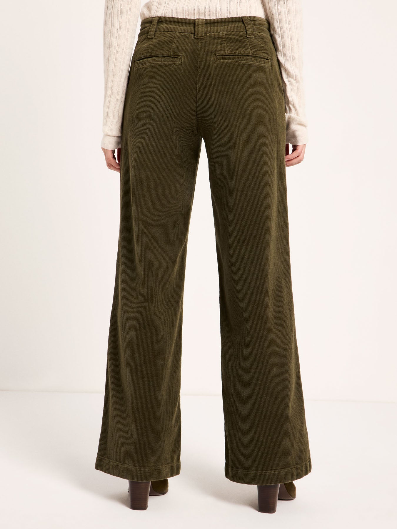 LANIUS Marlene wide-leg trousers in turtle organic cotton corduroy, photo 5