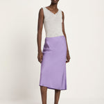 TENCEL™ Midi Skirt — Purple Haze by LANIUS — fair fashion in organic materials, view 3