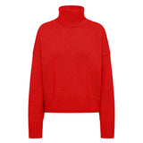 LANIUS oversized jumper in red with extra-long sleeves, another view