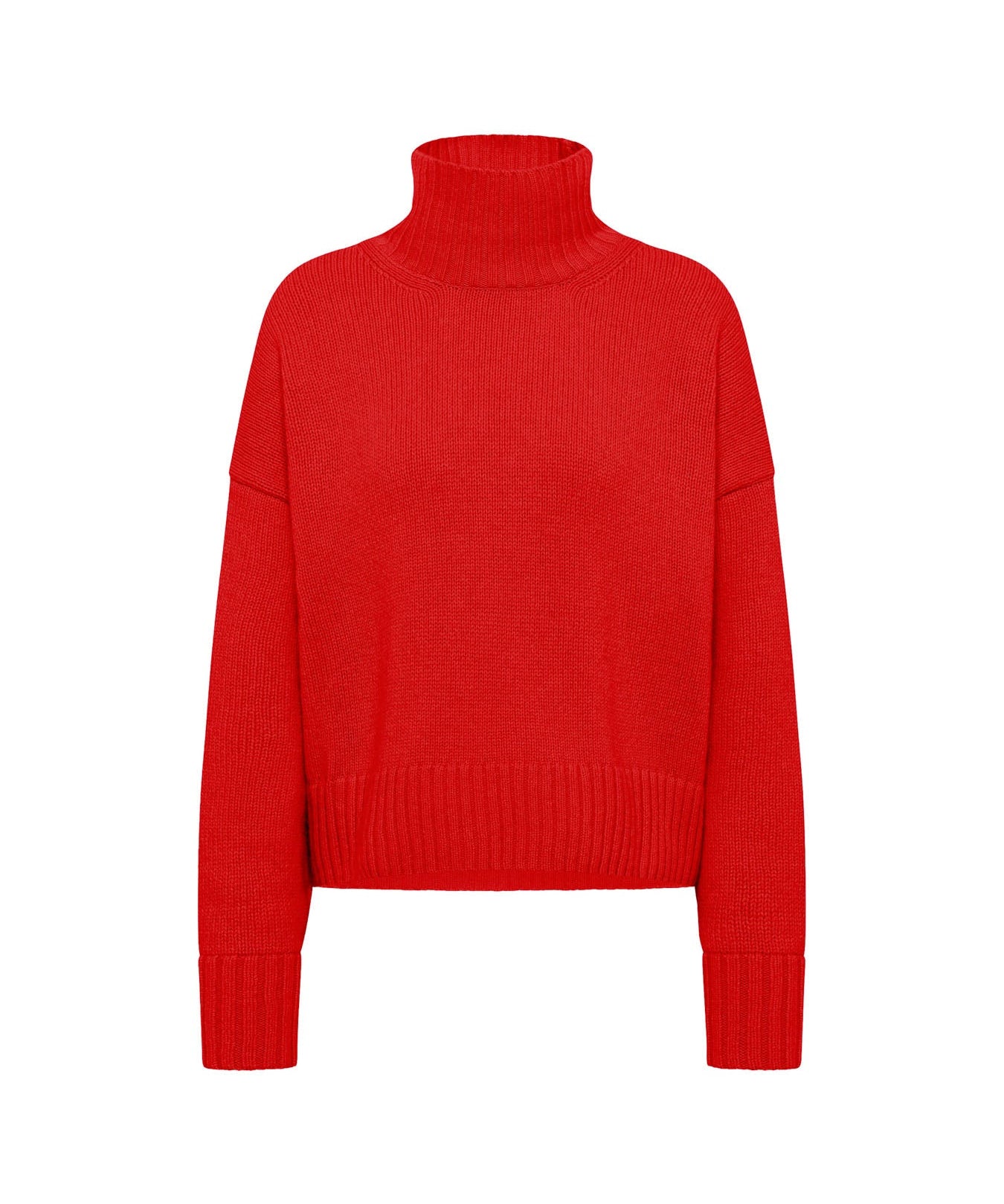 LANIUS oversized jumper in red with extra-long sleeves, another view