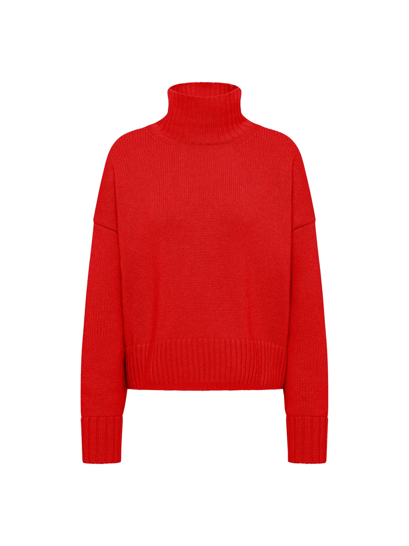 LANIUS oversized jumper in red with extra-long sleeves, another view