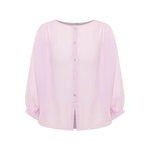 Gathered Ramie Blouse — Powder Pink by LANIUS — fair fashion in organic materials, view 2