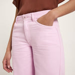 LANIUS orchid straight-leg trousers in GOTS organic cotton, photo 2