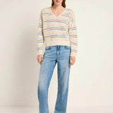 Striped Alpaca-Blend Sweater — Multicolour by LANIUS — fair fashion in organic materials, view 3