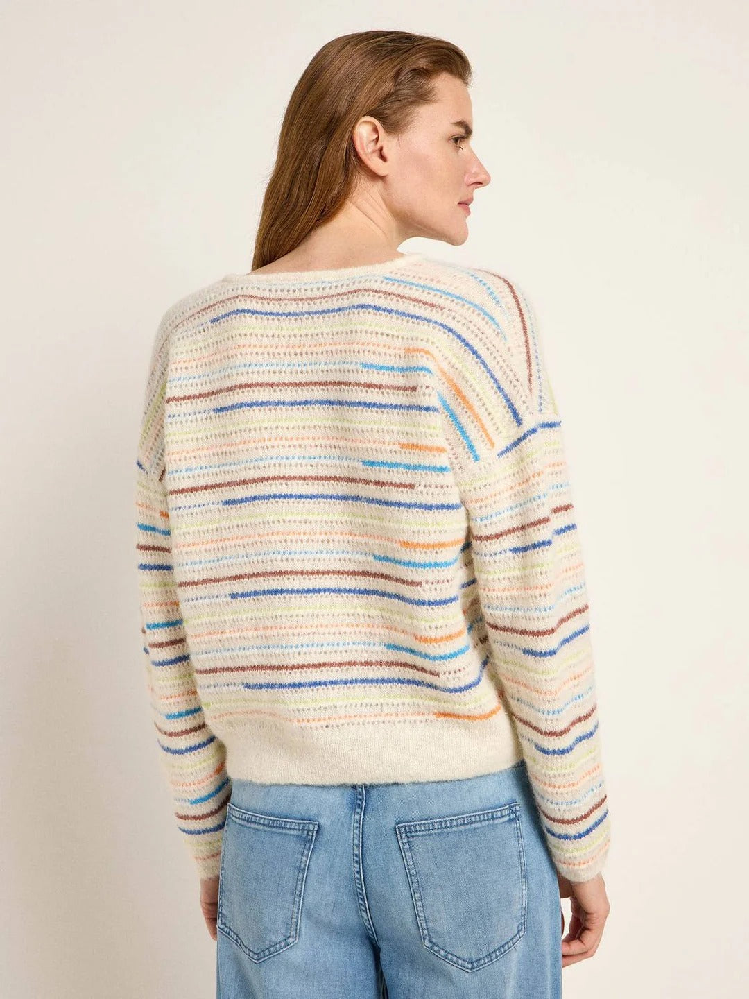 Striped Alpaca-Blend Sweater — Multicolour by LANIUS — fair fashion in organic materials, view 6