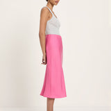 TENCEL™ Midi Skirt - Bright Orchid by LANIUS — fair fashion in organic materials, front view