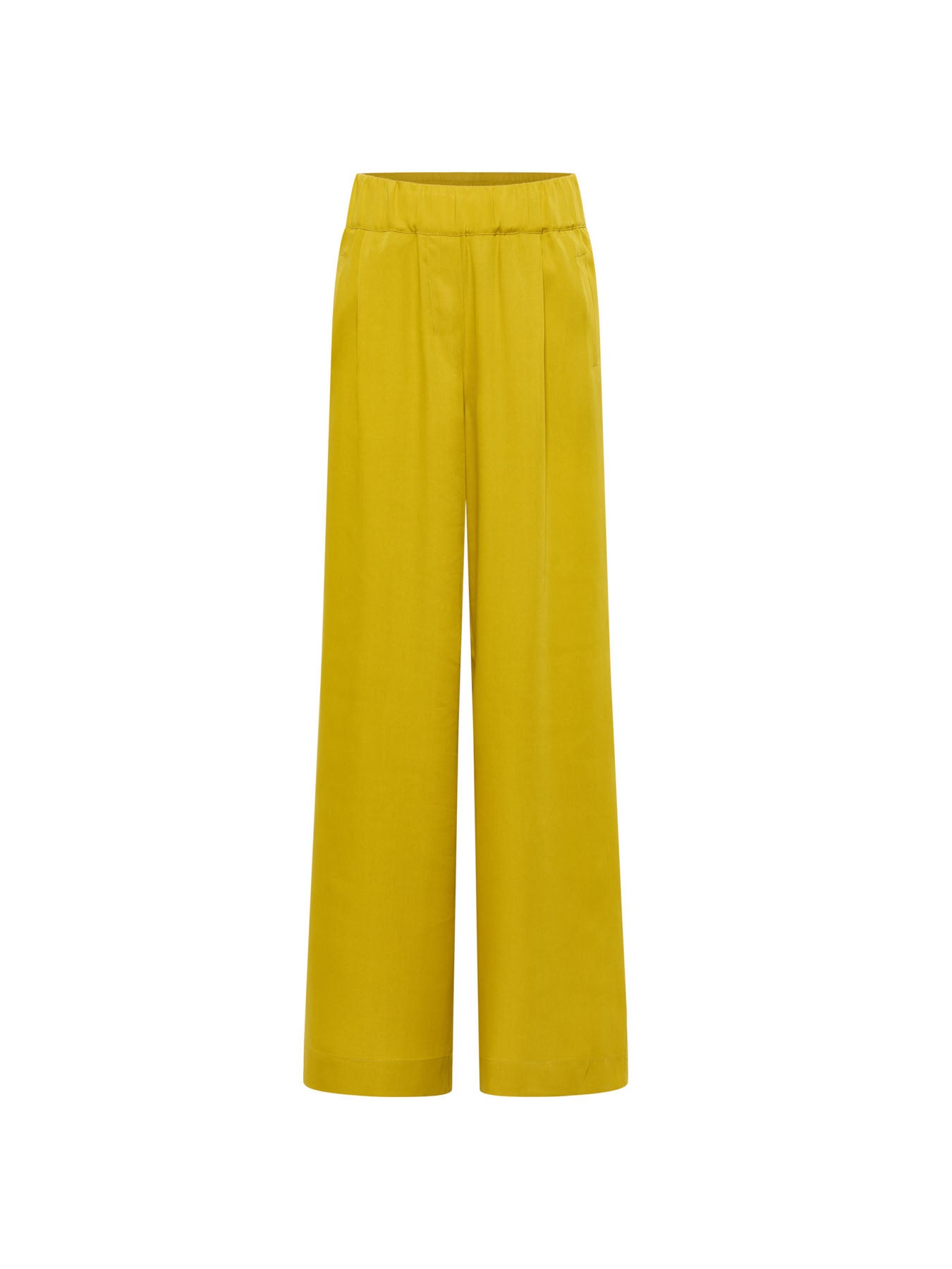 Wide-leg trousers - Dark Kiwi by LANIUS — fair fashion in organic materials, view 2