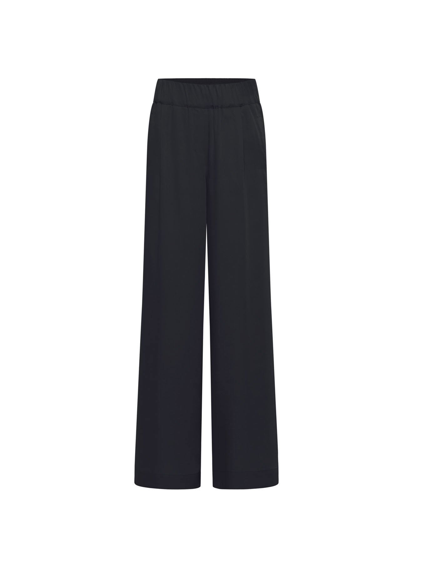 Wide-Leg Trousers - Midnight Blue by LANIUS — fair fashion in organic materials, front view