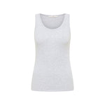 LANIUS grey melange round-neck top in GOTS organic cotton, photo 5