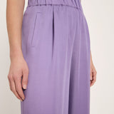 Wide-Leg Trousers - Purple Haze by LANIUS — fair fashion in organic materials, view 3