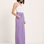 Wide-Leg Trousers - Purple Haze by LANIUS — fair fashion in organic materials, view 4