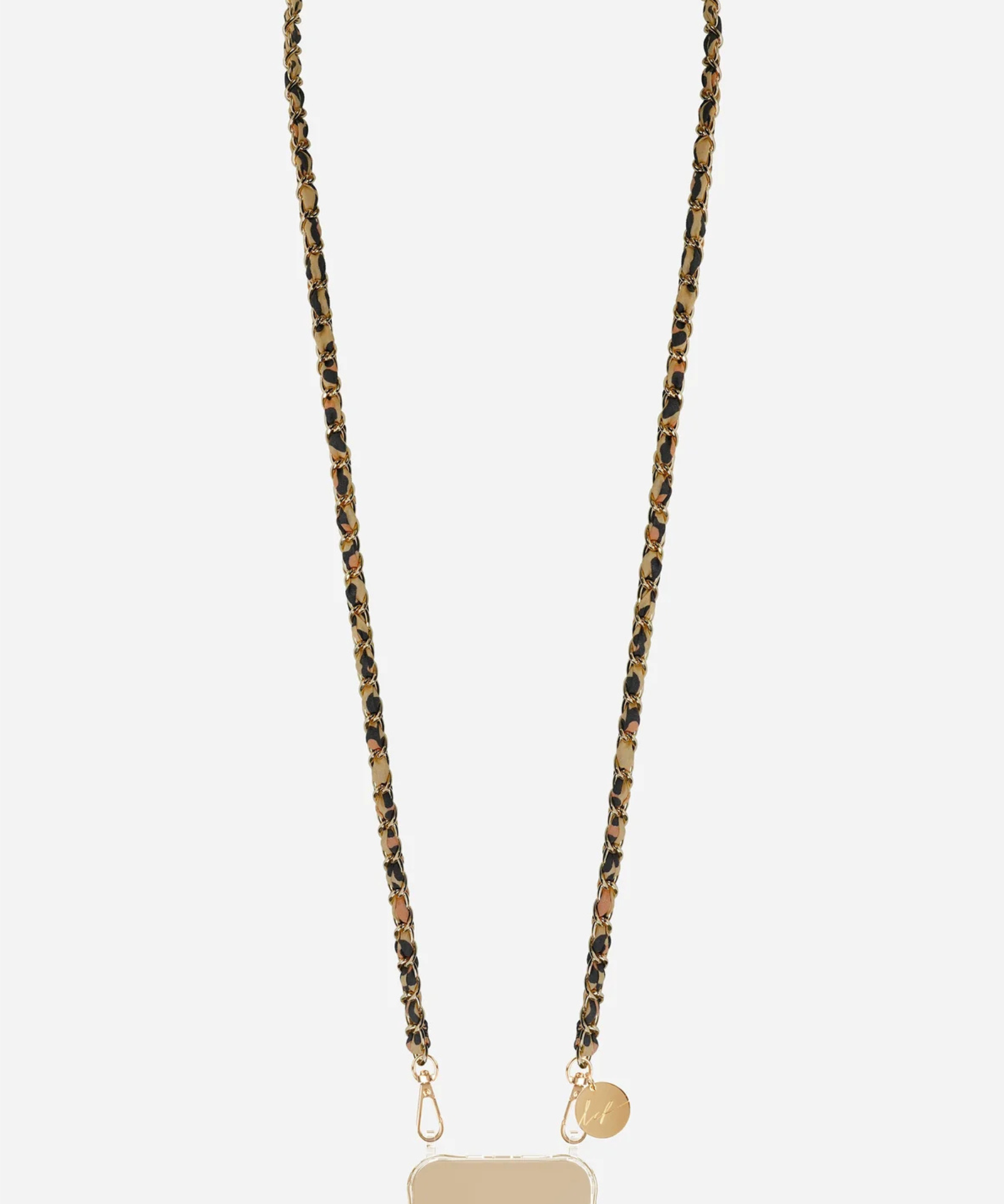 Leo Braided Crossbody Phone Chain Leopard stylish animal print smartphone accessory