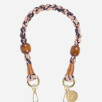 Leo Braided Wrist Phone Strap Leopard 40cm stylish braided phone accessory