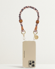 Leo Braided Wrist Phone Strap Leopard 40cm stylish braided phone accessory