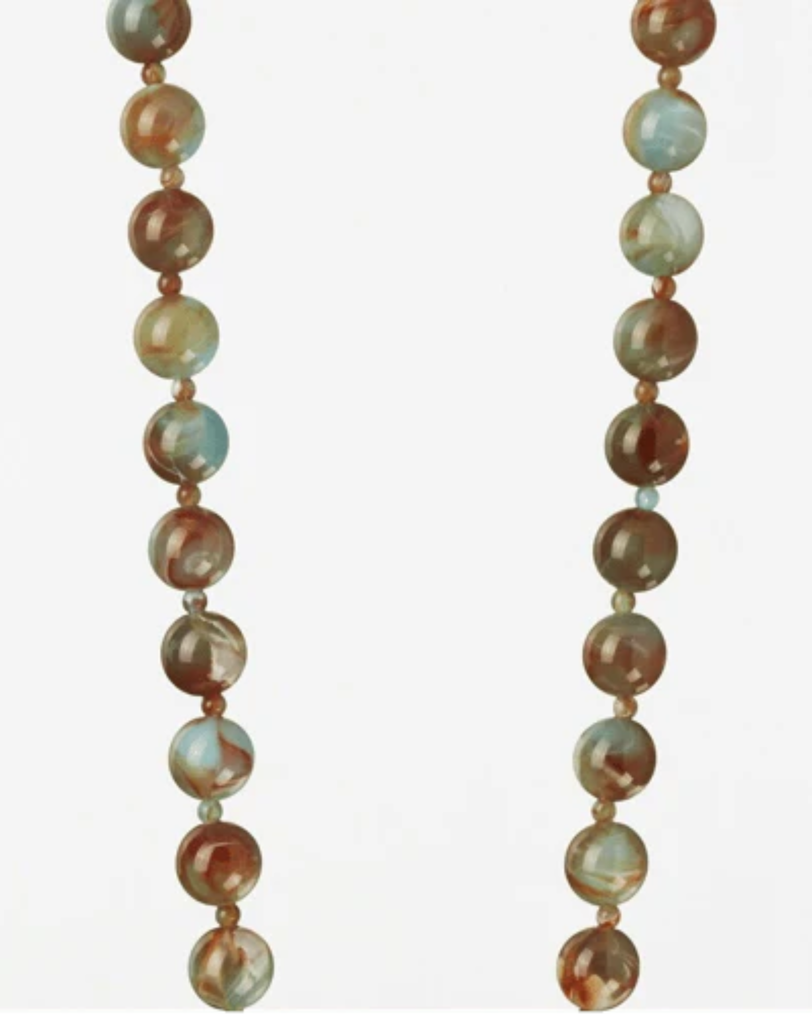 Leonie Phone Chain turquoise and brown marbled beads elegant crossbody smartphone accessory