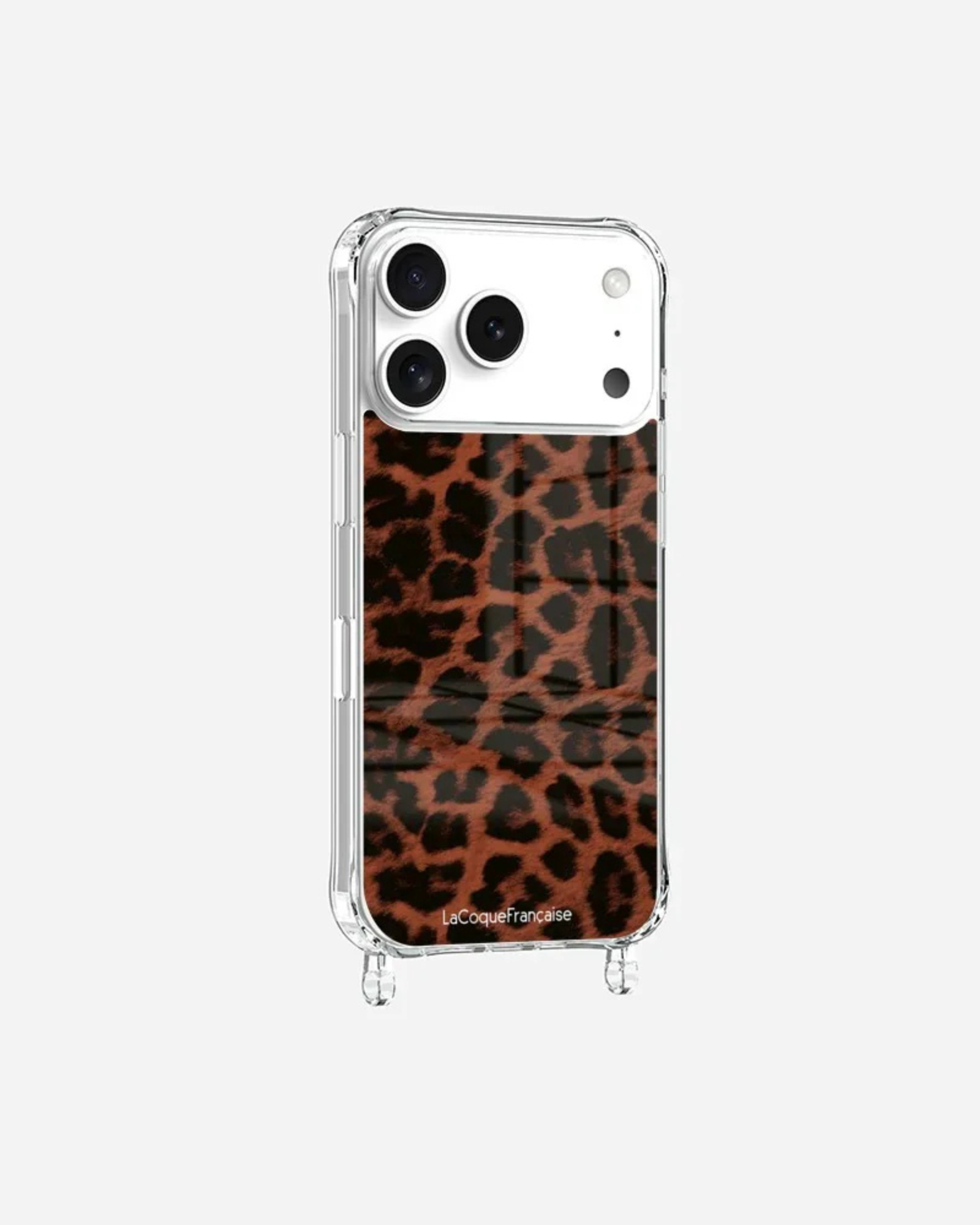 Leopard Print Ring Phone Case Terracotta stylish shockproof smartphone cover with ring holder