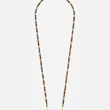 Liviya Beaded Phone Chain Chocolate elegant brown beaded smartphone accessory